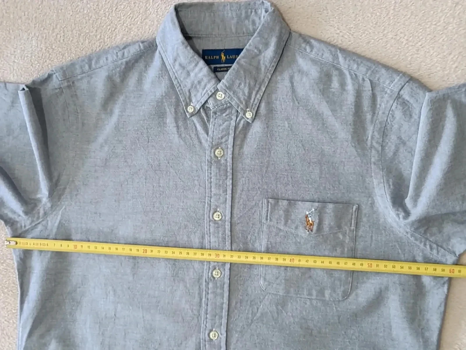 Short sleeve Ralph Lauren grey shirt Size L – photo 17